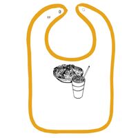 Infant Contrast Trim Terry Bib Thumbnail