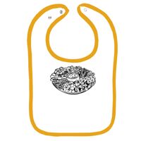 Infant Contrast Trim Terry Bib Thumbnail