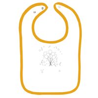 Infant Contrast Trim Terry Bib Thumbnail