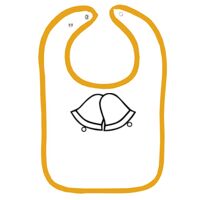 Infant Contrast Trim Terry Bib Thumbnail