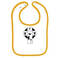 Infant Contrast Trim Terry Bib Thumbnail