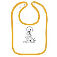 Infant Contrast Trim Terry Bib Thumbnail