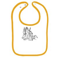 Infant Contrast Trim Terry Bib Thumbnail