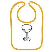 Infant Contrast Trim Terry Bib Thumbnail