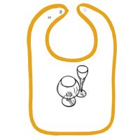 Infant Contrast Trim Terry Bib Thumbnail