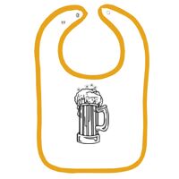 Infant Contrast Trim Terry Bib Thumbnail