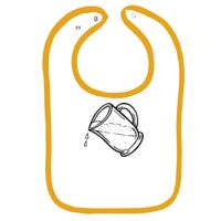 Infant Contrast Trim Terry Bib Thumbnail