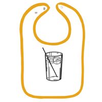 Infant Contrast Trim Terry Bib Thumbnail