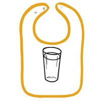 Infant Contrast Trim Terry Bib Thumbnail