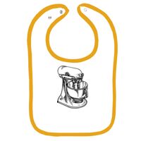 Infant Contrast Trim Terry Bib Thumbnail