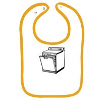 Infant Contrast Trim Terry Bib Thumbnail