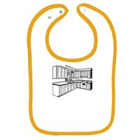 Infant Contrast Trim Terry Bib Thumbnail