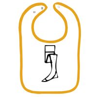 Infant Contrast Trim Terry Bib Thumbnail