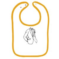 Infant Contrast Trim Terry Bib Thumbnail