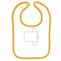 Infant Contrast Trim Terry Bib Thumbnail