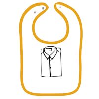 Infant Contrast Trim Terry Bib Thumbnail