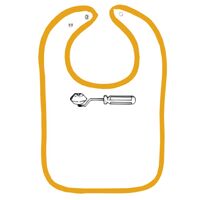 Infant Contrast Trim Terry Bib Thumbnail