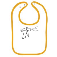 Infant Contrast Trim Terry Bib Thumbnail