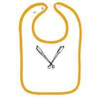 Infant Contrast Trim Terry Bib Thumbnail