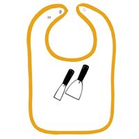 Infant Contrast Trim Terry Bib Thumbnail