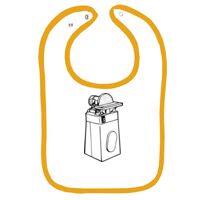 Infant Contrast Trim Terry Bib Thumbnail