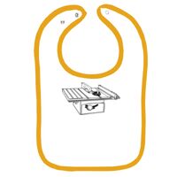 Infant Contrast Trim Terry Bib Thumbnail