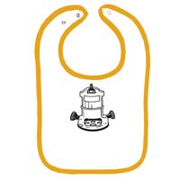 Infant Contrast Trim Terry Bib Thumbnail