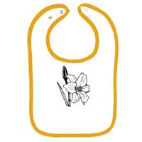 Infant Contrast Trim Terry Bib Thumbnail