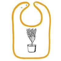 Infant Contrast Trim Terry Bib Thumbnail