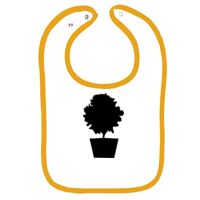 Infant Contrast Trim Terry Bib Thumbnail