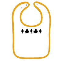 Infant Contrast Trim Terry Bib Thumbnail