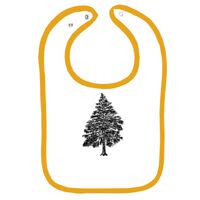 Infant Contrast Trim Terry Bib Thumbnail