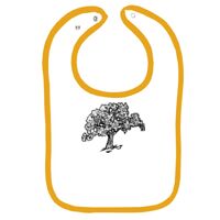 Infant Contrast Trim Terry Bib Thumbnail