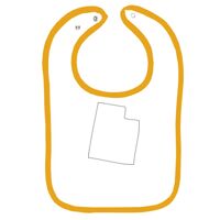 Infant Contrast Trim Terry Bib Thumbnail