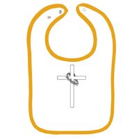 Infant Contrast Trim Terry Bib Thumbnail