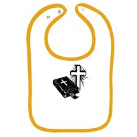 Infant Contrast Trim Terry Bib Thumbnail