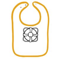 Infant Contrast Trim Terry Bib Thumbnail