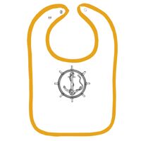 Infant Contrast Trim Terry Bib Thumbnail