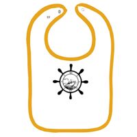 Infant Contrast Trim Terry Bib Thumbnail