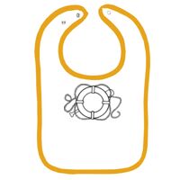 Infant Contrast Trim Terry Bib Thumbnail