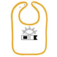 Infant Contrast Trim Terry Bib Thumbnail