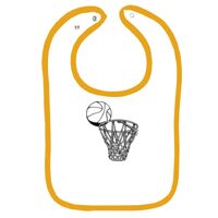 Infant Contrast Trim Terry Bib Thumbnail