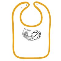 Infant Contrast Trim Terry Bib Thumbnail