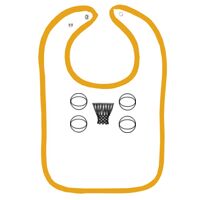 Infant Contrast Trim Terry Bib Thumbnail