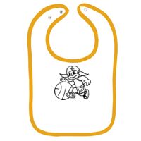 Infant Contrast Trim Terry Bib Thumbnail