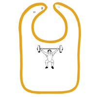 Infant Contrast Trim Terry Bib Thumbnail