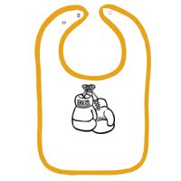 Infant Contrast Trim Terry Bib Thumbnail