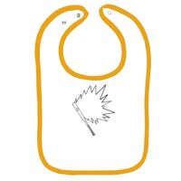 Infant Contrast Trim Terry Bib Thumbnail