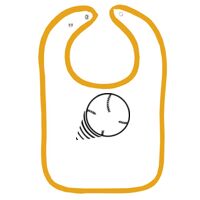 Infant Contrast Trim Terry Bib Thumbnail