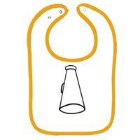 Infant Contrast Trim Terry Bib Thumbnail